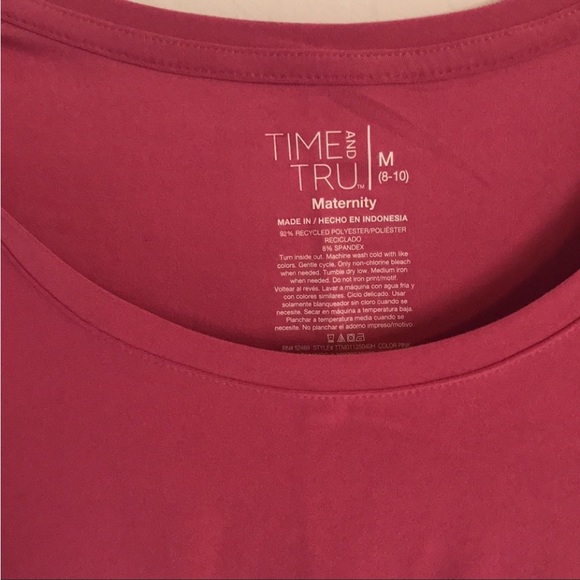 Lot of 2 Time And Tru Maternity Valentines Day Graphic T-shirts  Size M (8-10) - Picture 11 of 12
